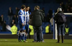 Leeds United 29FEB16 Prints: Intense Championship Showdown: Brighton & Hove Albion vs. Leeds United - 29 February 2016