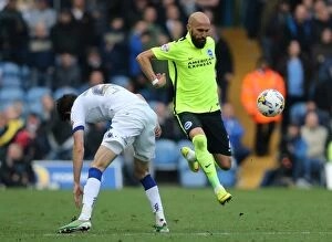 Images Dated 17th October 2015: Intense Championship Showdown: Leeds United vs. Brighton and Hove Albion at Elland Road (17OCT15)