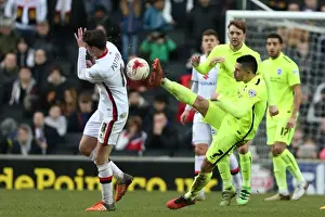 MK Dons 19MAR16 Prints: Intense Championship Showdown: Milton Keynes Dons vs. Brighton and Hove Albion (19MAR16)