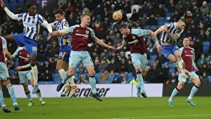 Images Dated 19th February 2022: Intense Clash: Brighton vs. Burnley in Premier League, 19th February 2022