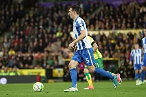 Images Dated 21st April 2017: Intense EFL Championship Showdown: Norwich City vs. Brighton and Hove Albion at Carrow Road