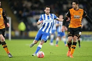 Images Dated 9th January 2016: Intense FA Cup Clash: Hull City vs. Brighton & Hove Albion (09.01.2016)