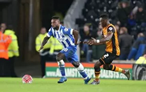 Images Dated 9th January 2016: Intense FA Cup Clash: Hull City vs. Brighton & Hove Albion (09.01.2016)