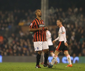 Fulham 29DEC14 Prints: Intense Face-Off: Chris O'Grady in Fulham vs