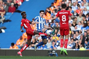 Bristol City 29APR17 Prints: Intense Face-off: Lewis Dunk vs. Tammy Abraham in the EFL Championship Clash (29APR17)