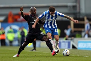 Birmingham City - 29-09-12 Prints: Intense Face-Off: Wayne Bridge vs