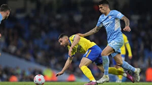 Images Dated 20th April 2022: Intense Manchester City vs. Brighton and Hove Albion: 2021-22 Premier League Clash at Etihad