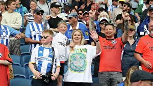 Intense Moment on the Pitch: Brighton & Hove Albion vs Southampton (21MAY23)