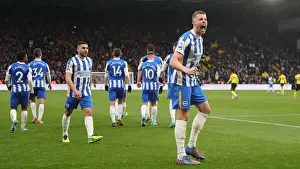 Intense Moment: Premier League Showdown - Watford vs. Brighton and Hove Albion (12FEB22)
