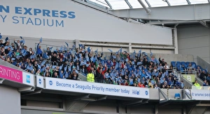 Fulham 29NOV14 Prints: Intense Moment at the Shelf: Brighton & Hove Albion vs