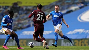 Images Dated 1st May 2021: Intense Premier League Clash: Brighton & Hove Albion vs. Leeds United (01/05/2021)