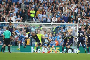Everton 15OCT17 Prints: Intense Premier League Clash: Brighton and Hove Albion vs