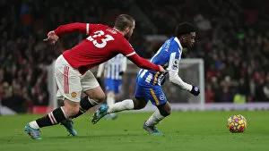 Images Dated 15th February 2022: Intense Premier League Clash: Manchester United vs. Brighton and Hove Albion (15FEB22)