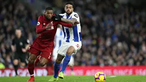 Images Dated 12th January 2019: Intense Premier League Showdown: Brighton & Hove Albion vs. Liverpool (January 9, 2019)