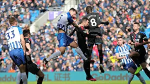 Images Dated 29th February 2020: Intense Premier League Showdown: Brighton & Hove Albion vs. Crystal Palace (February 2020)