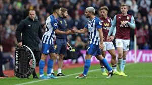 Images Dated 19th October 2019: Intense Premier League Showdown: Aston Villa vs. Brighton & Hove Albion at Villa Park (19OCT19)
