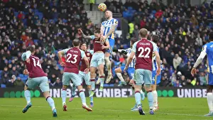 Burnley 19FEB22 Prints: Intense Premier League Showdown: Brighton & Hove Albion vs. Burnley (19FEB22)