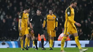 Images Dated 29th January 2019: Intense Premier League Showdown: Fulham vs. Brighton and Hove Albion (29 JAN 19)