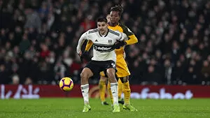Images Dated 29th January 2019: Intense Premier League Showdown: Fulham vs. Brighton and Hove Albion at Craven Cottage (29 JAN 19)