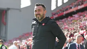 Intense Premier League Showdown: Liverpool vs. Brighton & Hove Albion at Anfield (1st October 2022)