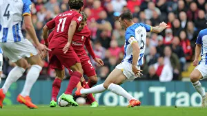 Intense Premier League Showdown: Liverpool vs. Brighton & Hove Albion at Anfield (1st October 2022)