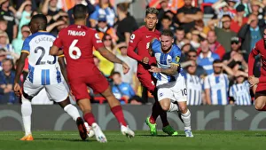 Intense Premier League Showdown: Liverpool vs. Brighton & Hove Albion at Anfield (1st October 2022)