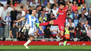 Intense Premier League Showdown: Liverpool vs. Brighton & Hove Albion at Anfield (1st October 2022)