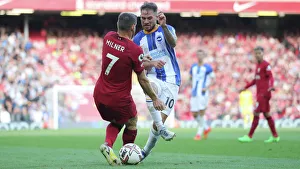 Intense Premier League Showdown: Liverpool vs. Brighton & Hove Albion at Anfield (1st October 2022)