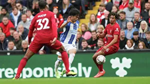 Intense Premier League Showdown: Liverpool vs. Brighton & Hove Albion at Anfield (1st October 2022)