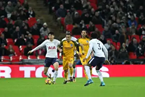 Intense Premier League Showdown: Tottenham Hotspur vs. Brighton and Hove Albion at Wembley Stadium (13DEC17)