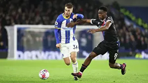 Crystal Palace 15MAR23 Prints: Intense Rivalry: Veltman vs. Sambi Lokonga - Brighton & Hove Albion vs
