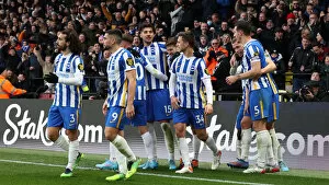 Images Dated 12th February 2022: Intense Rivalry: Watford vs. Brighton and Hove Albion, Premier League Clash (12FEB22)