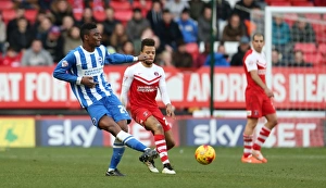 Charlton Athletic 10JAN15 Prints: Intense Showdown: Rohan Ince vs