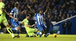 Images Dated 23rd January 2016: Intense Sky Bet Championship Clash: Brighton and Hove Albion vs