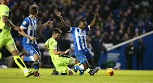 Winger Prints: Intense Sky Bet Championship Clash: Brighton and Hove Albion vs