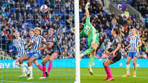Images Dated 15th November 2021: Intense WSL Clash: Brighton & Hove Albion Women vs. Leicester City Women (14NOV21)