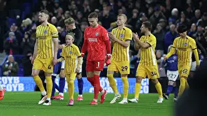 Leads Out Brighton And Hove Albion Team Prints: Ipswich Town v Brighton and Hove Albion Premier League 16JAN25
