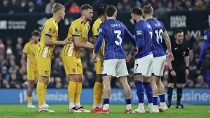 Jostles For Position Prints: Ipswich Town v Brighton and Hove Albion Premier League 16JAN25