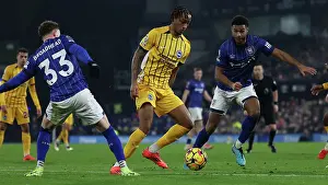 Weaves His Way Through Prints: Ipswich Town v Brighton and Hove Albion Premier League 16JAN25