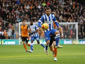 Images Dated 20th December 2014: Jake Forster-Caskey of Brighton and Hove Albion in Action Against Wolverhampton Wanderers
