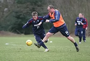 Images Dated 16th November 2006: Jake Robinson & Guy Butters in training game at Falmer