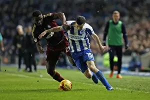 Images Dated 14th February 2017: Jamie Murphy in Action: Brighton & Hove Albion vs Ipswich Town, EFL Sky Bet Championship 2017