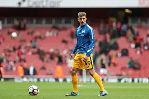 Arsenal 01OCT17 Prints: Jayson Molumby in Action: Premier League Showdown between Arsenal and Brighton and Hove Albion (1st October 2017)