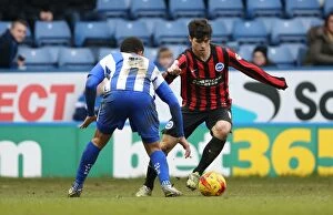 Images Dated 14th February 2015: Joao Carlos Teixeira in Action for Brighton against Sheffield Wednesday, February 2015
