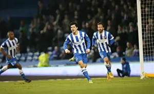 Ipswich Town 21JAN15 Prints: Joao Teixeira Scores His Second: Brighton and Hove Albion vs Ipswich Town (January 2015)