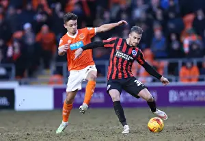 Blackpool 31JAN15 Prints: Joe Bennett in Action: Brighton Defender Faces Blackpool in Sky Bet Championship Clash (31st January 2015)