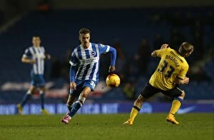 Images Dated 4th November 2014: Joe Bennett in Action: Brighton & Hove Albion vs Wigan Athletic