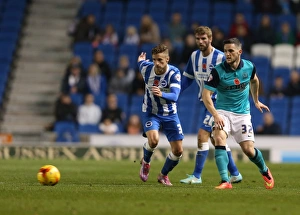 Joe Bennett in Action: Brighton & Hove Albion vs. Wigan Athletic, American Express Community Stadium (November 2014)
