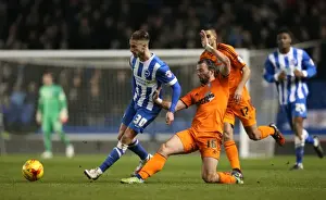 Ipswich Town 21JAN15 Prints: Joe Bennett in Action: Brighton & Hove Albion vs Ipswich Town