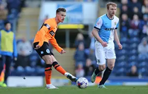 Joe Bennett in Action: Championship Showdown at Ewood Park - Brighton and Hove Albion vs. Blackburn Rovers (21MAR15)